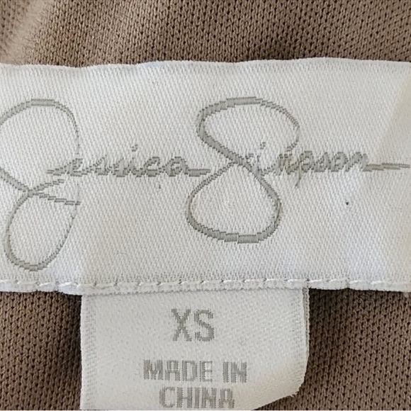 Jessica Simpson XSBrown and Yellow Pleated Dress - Picture 7 of 10